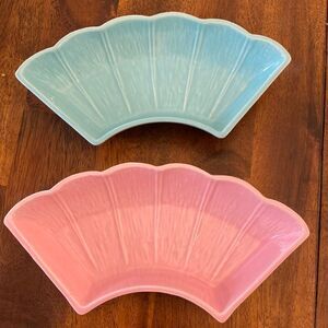 Vintage California Pottery Relish Trays Made in the USA